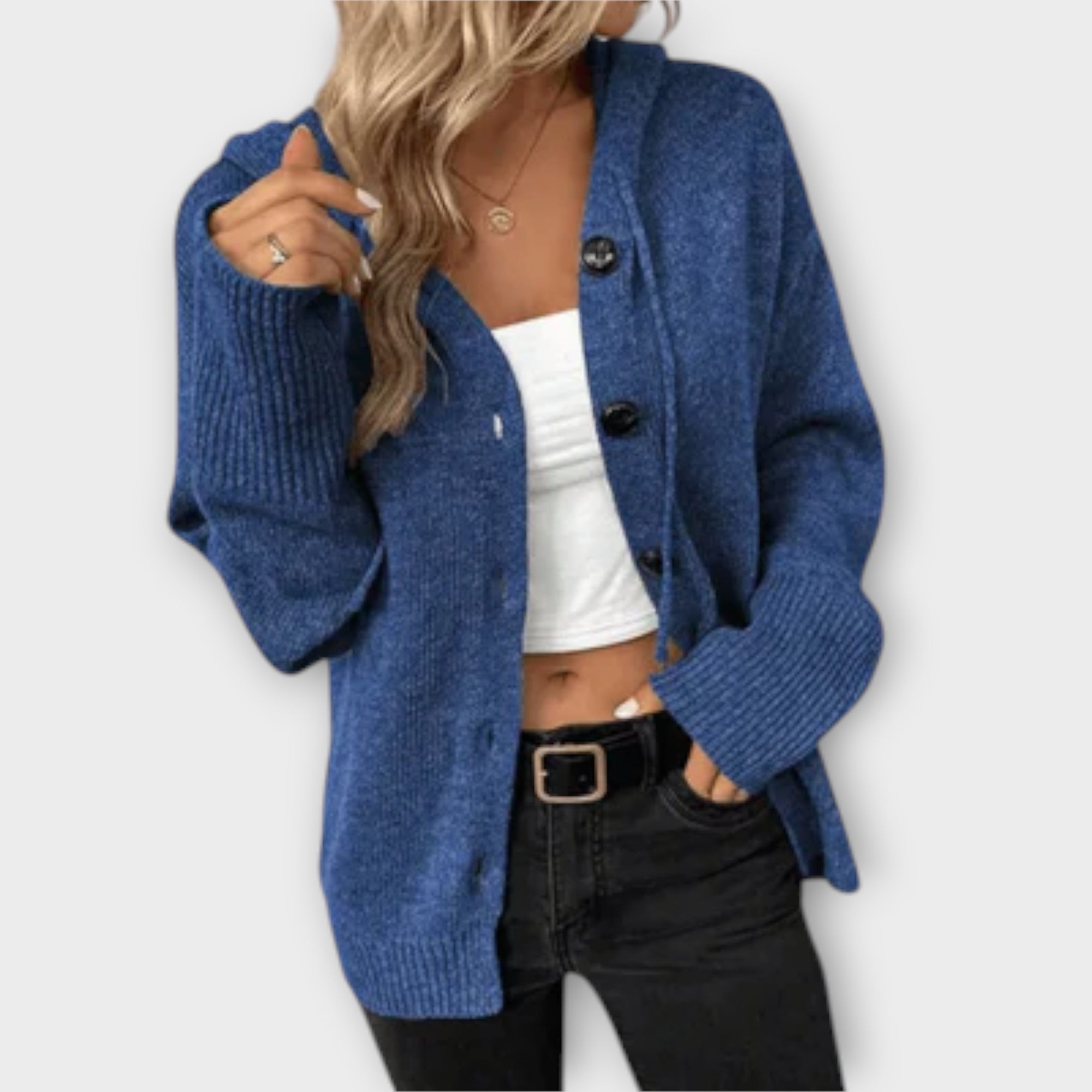 Pletený cardigan s knoflíky