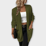 Casual pletený cardigan s kapsami