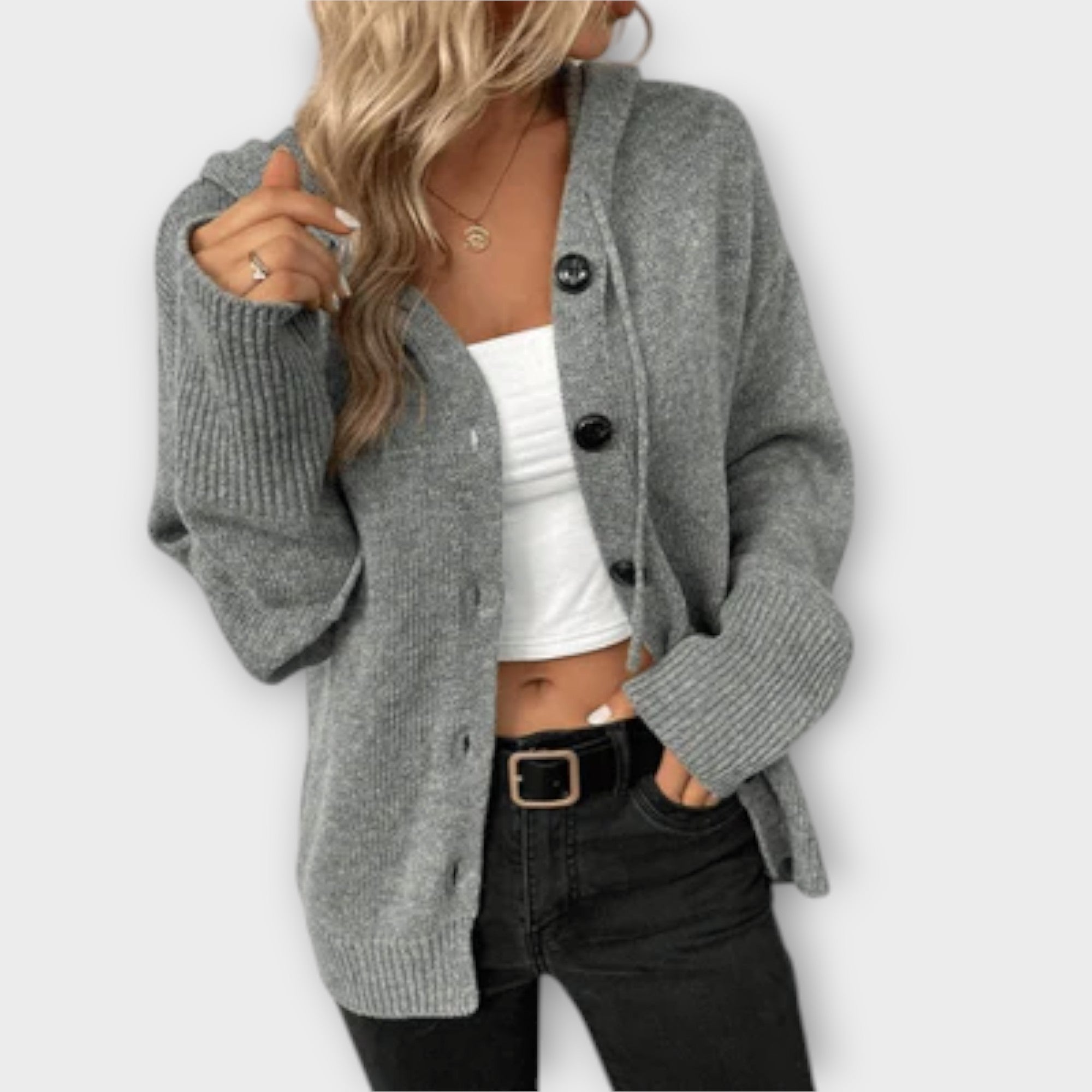 Pletený cardigan s knoflíky