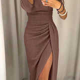 Lunori™ | Lesklé dlouhé šaty Elisa