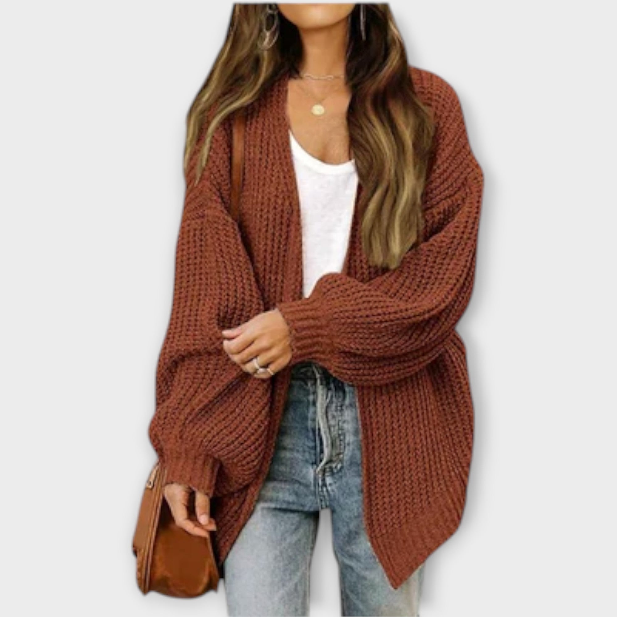Ležérní pletený cardigan