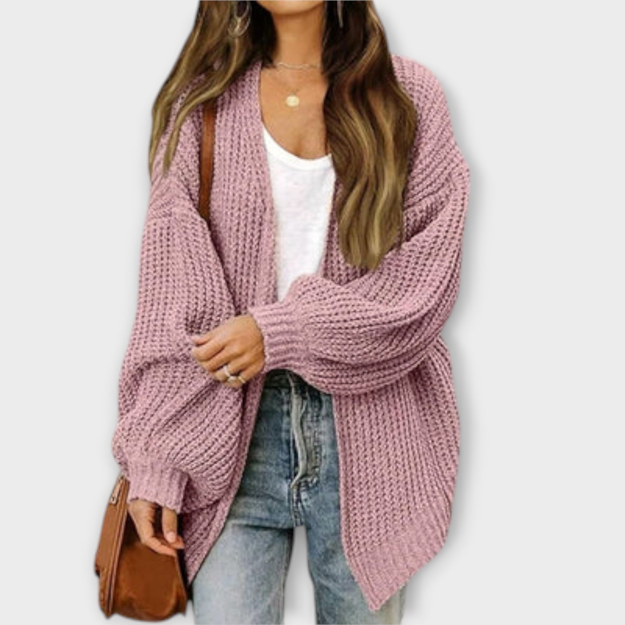 Ležérní pletený cardigan