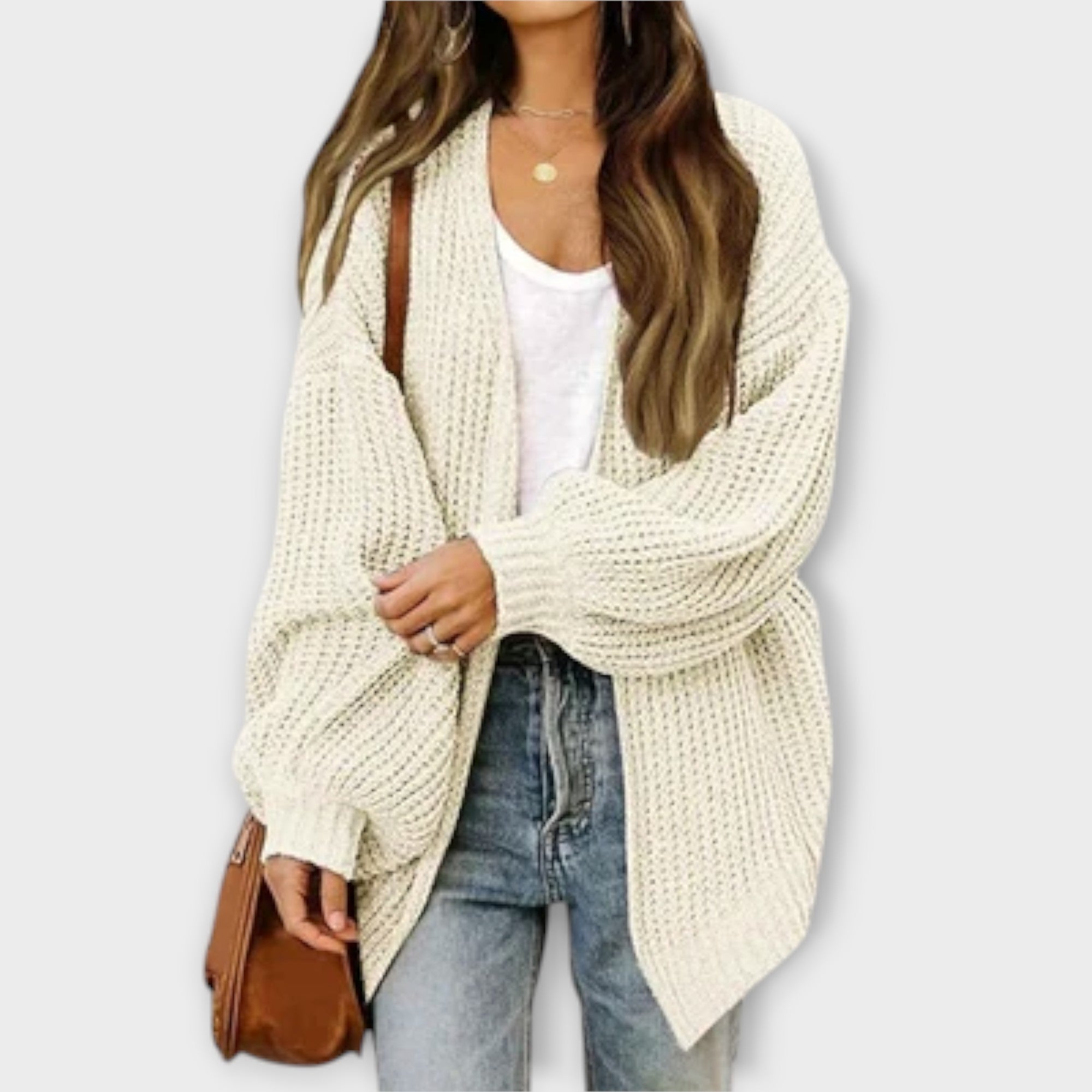 Ležérní pletený cardigan