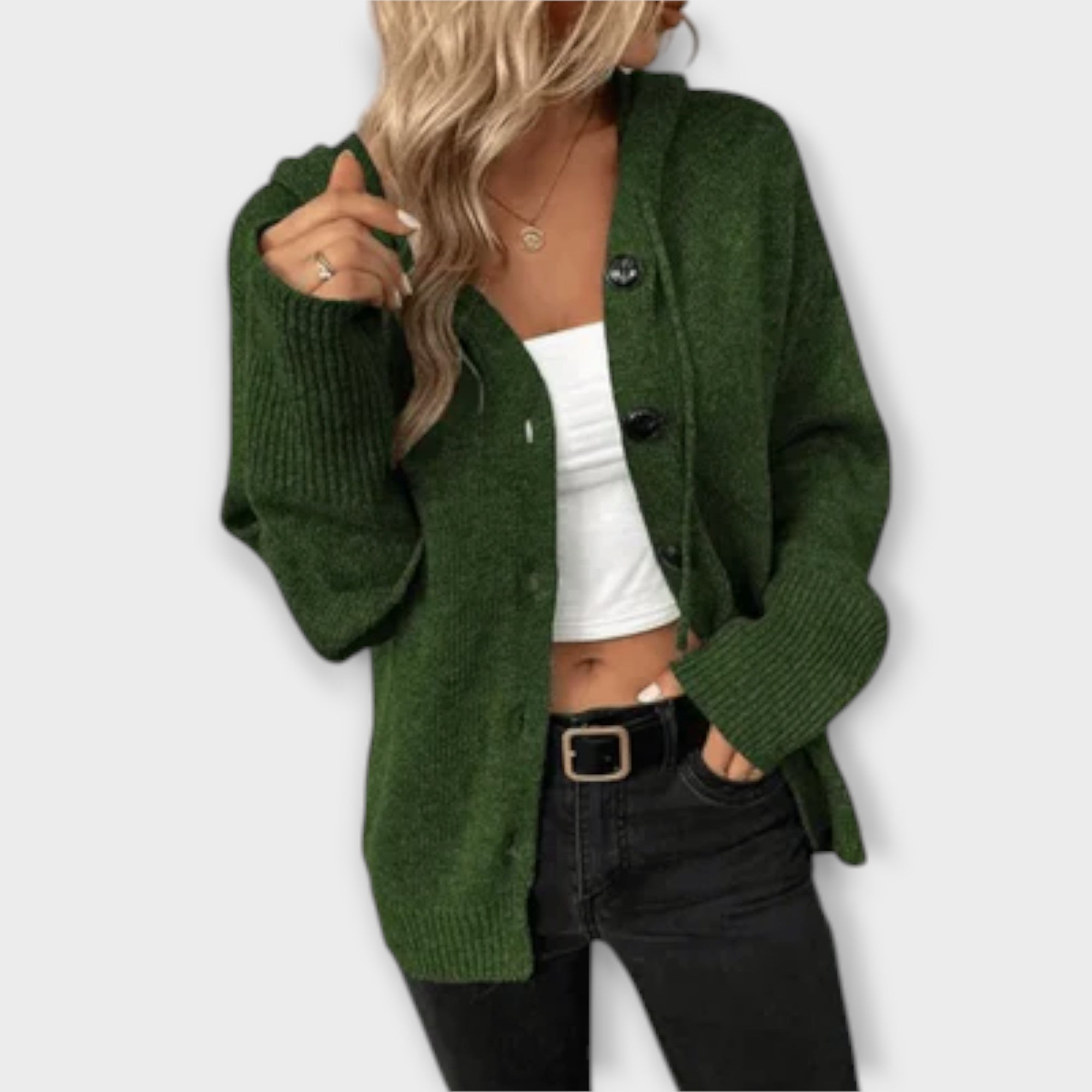 Pletený cardigan s knoflíky